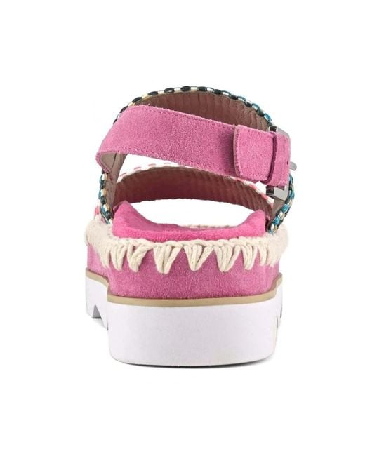 Flat Sandals di Mou in Pink