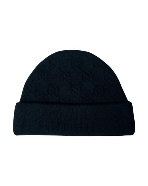 Gucci Gg Wool-Blend Beanie in het Blue voor heren