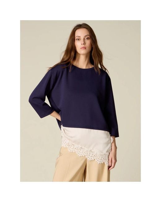 Sweatshirts Oltre de color Blue
