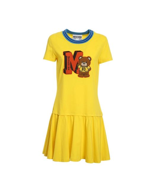 Moschino Yellow Short Dresses