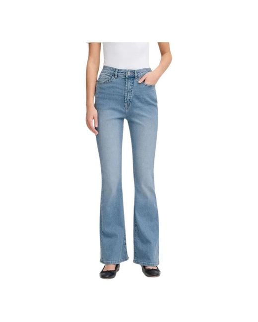 Ichi Blue Flare Jeans