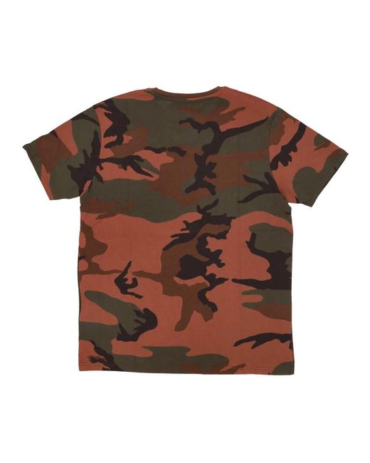 Alpha Industries Basic Camo Tee in Brown für Herren