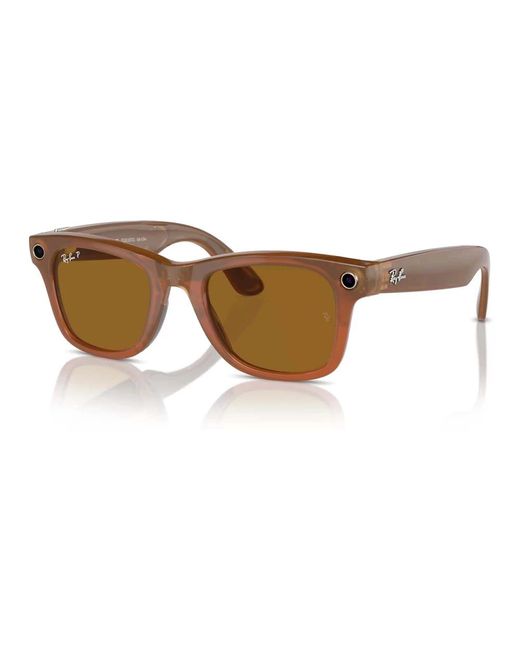 Occhiali da sole wayfarer di Ray-Ban in Brown