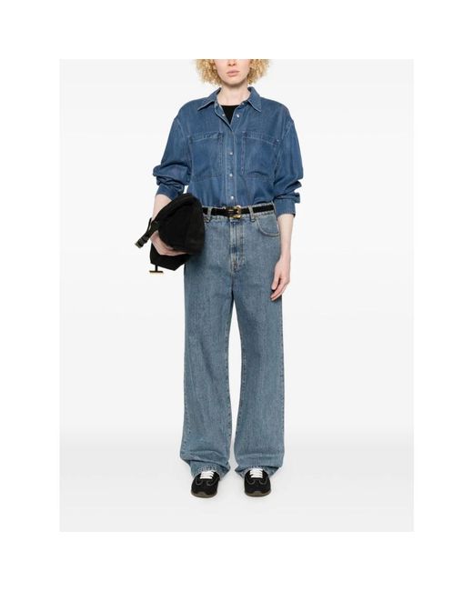 7 For All Mankind Blue Shirts