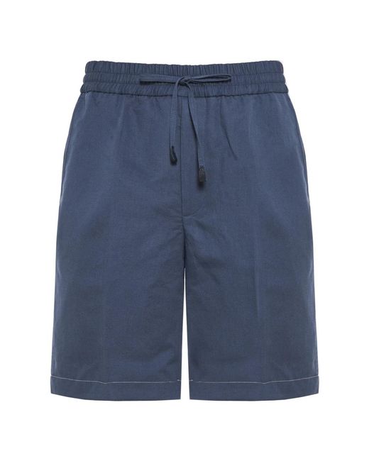 Brioni Blue Casual Shorts for men