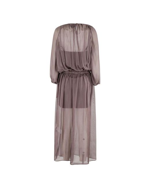 Midi Dresses Isabelle Blanche de color Brown