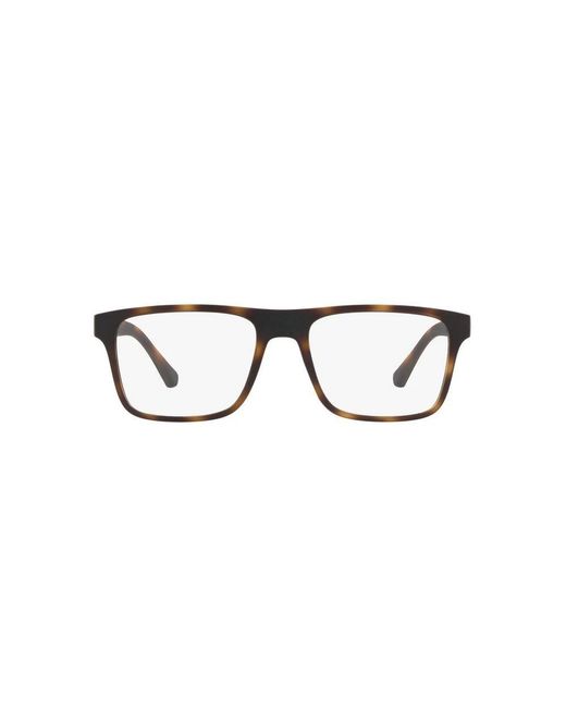 Emporio Armani Brown Glasses for men