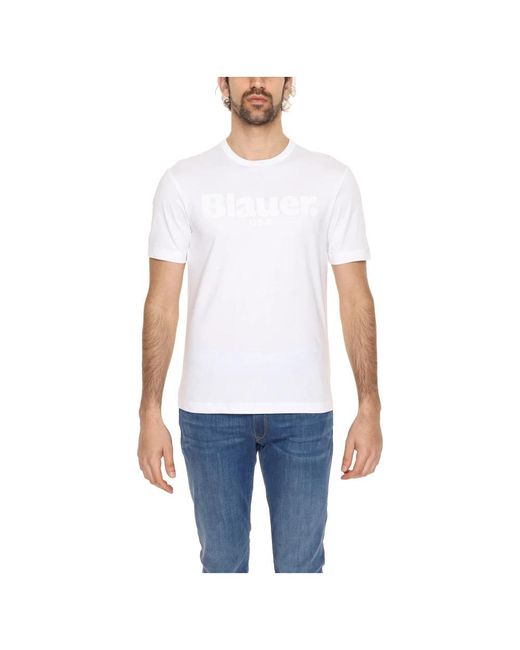 Blauer White T-Shirts for men
