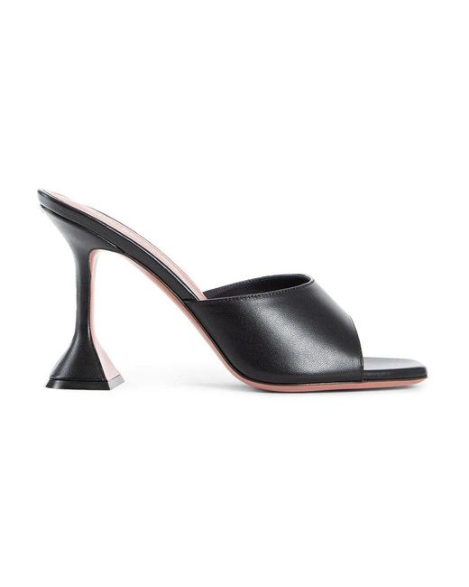 AMINA MUADDI White Heeled Mules