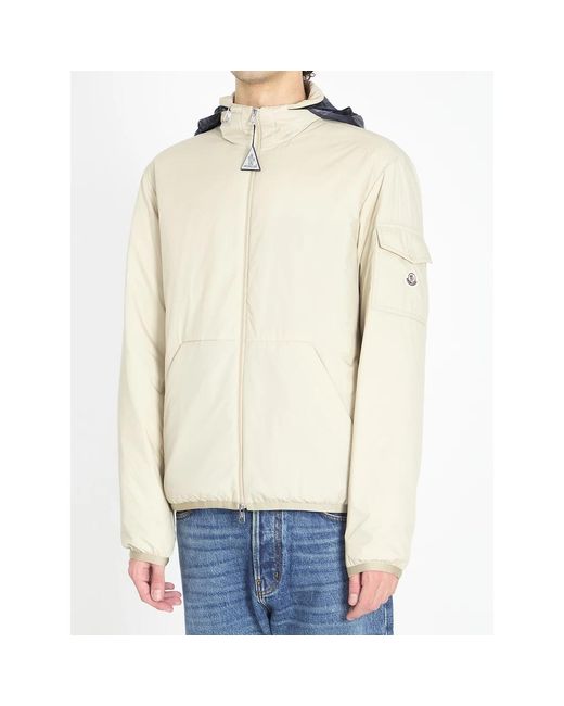 Moncler Jassen ,Polyester Breezes Padded Jacket in het Natural voor heren