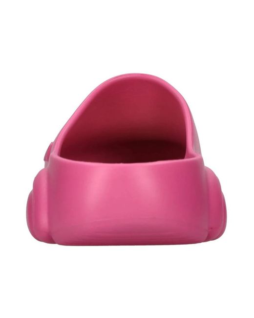Moschino Pink Teddy Sohle Gummi-Mules