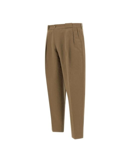BRIGLIA Natural Cropped Trousers for men