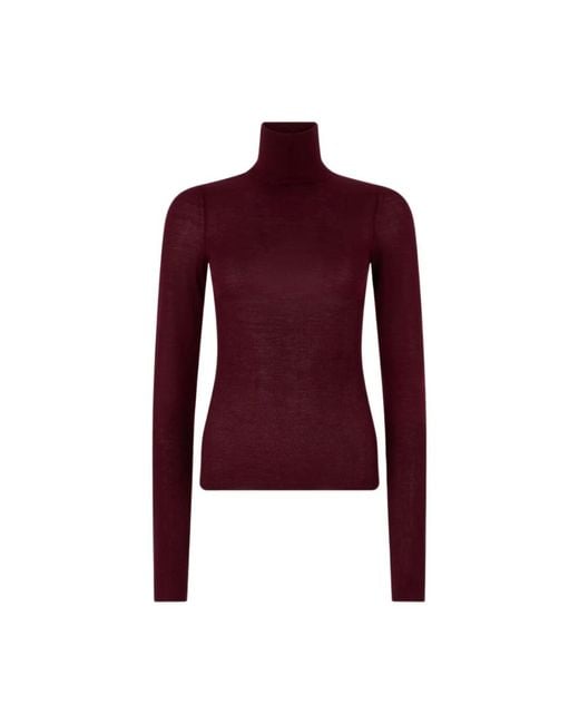 Roberto Cavalli Red Turtlenecks