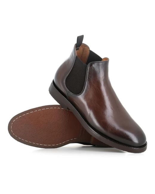 Officine Creative Brown Chelsea Boots for men