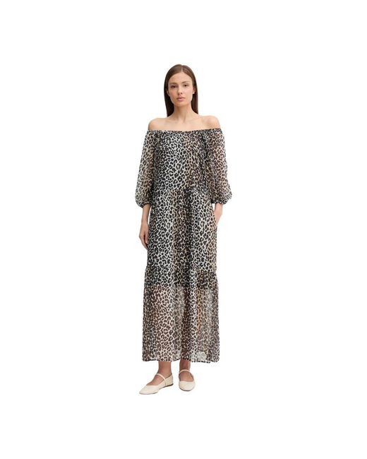 Maxi Dresses Ouí en coloris Gray