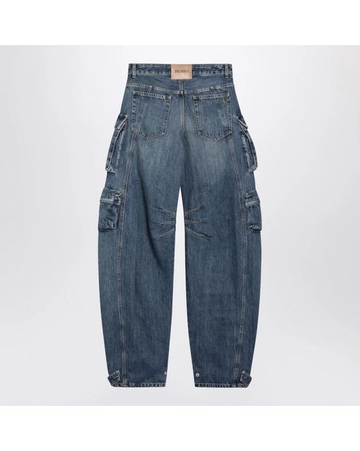 The Attico Blue Loose Fit Jeans