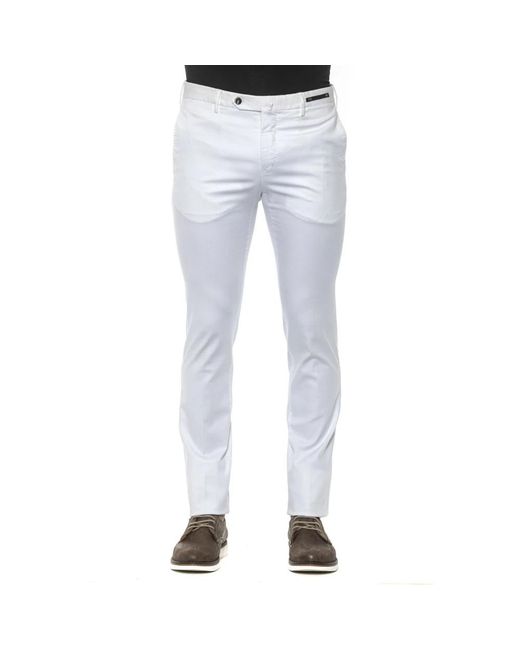 PT Torino Super slim hose mit knopf- und reißverschluss in Blue für Herren