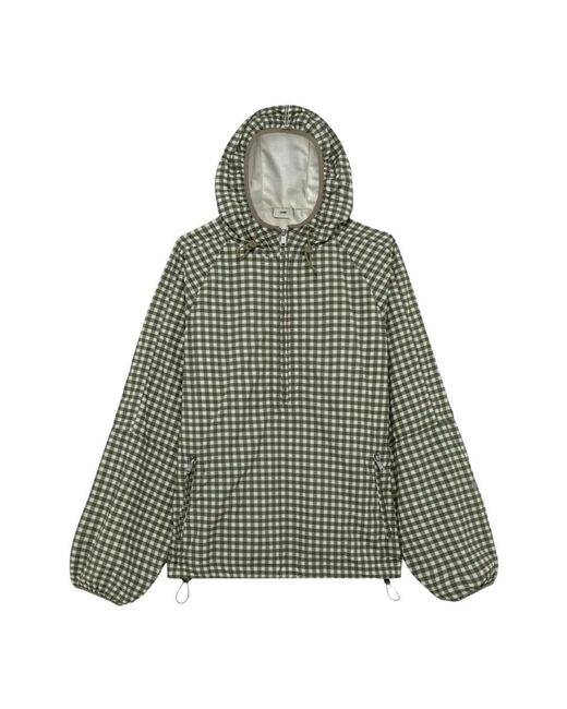 Autry Jassen ,Groen ,Nylon Grafische Nylon Anorak in het Green voor heren