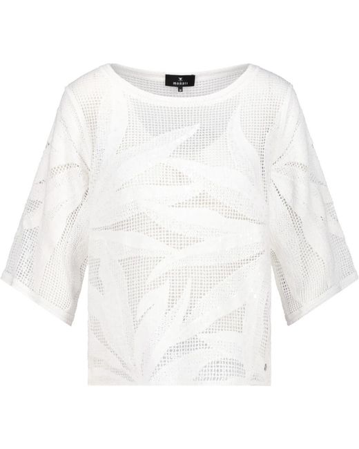 Monari Cornelly Knit Pullover in het White