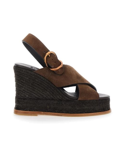 Castaner Brown Wedges