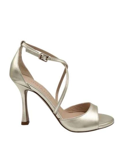 Roberto Festa Metallic High Heel Sandals
