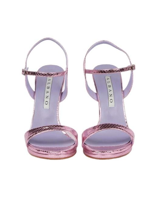 Albano Pink High Heel Sandals