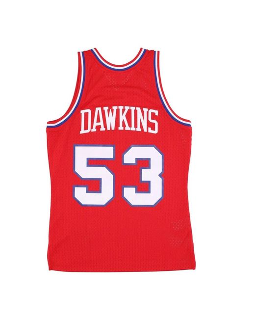 Mitchell & Ness Fitness ,Rood ,Polyester Nba Basketbal Tanktop Hardwood Classics in het Red voor heren