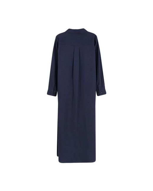 Hevò Blue Shirt Dresses
