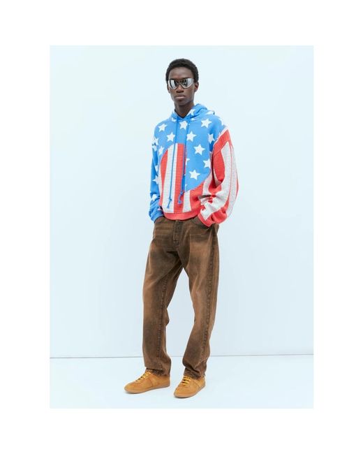 ERL Blue Hoodies for men