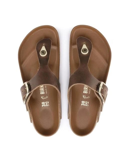 Birkenstock Brown Flip Flops