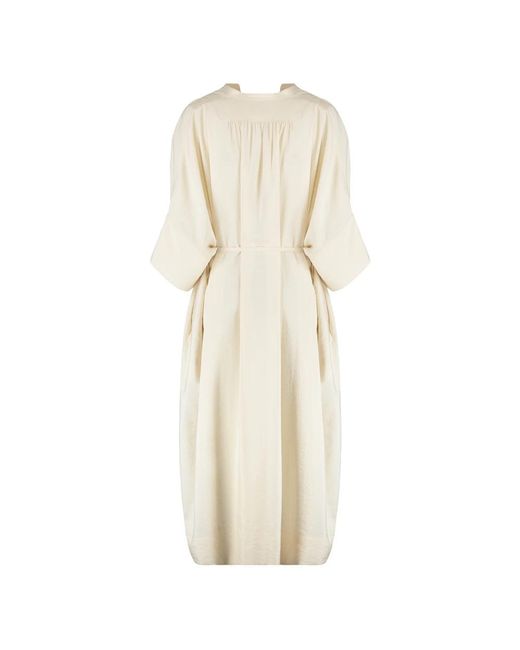 Yves Salomon Natural Midi Dresses