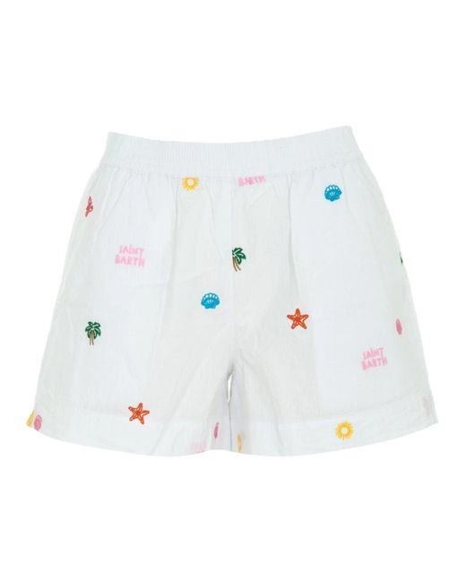 Mc2 Saint Barth Blue Short Shorts