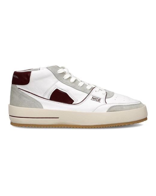 Philippe Model Schoenen ,Veelkleurig ,Katoen Sneakers Nice Tennis in het White voor heren