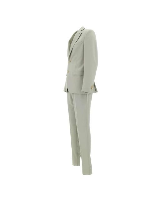 Manuel Ritz Green Single Breasted Suits for men