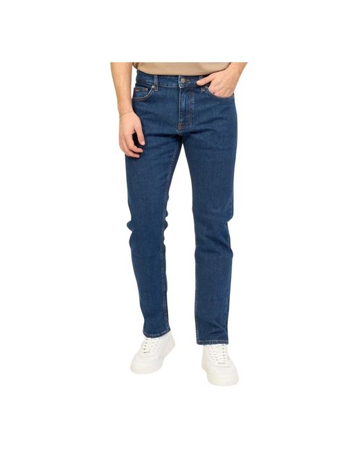 Boss Blue Straight Jeans for men