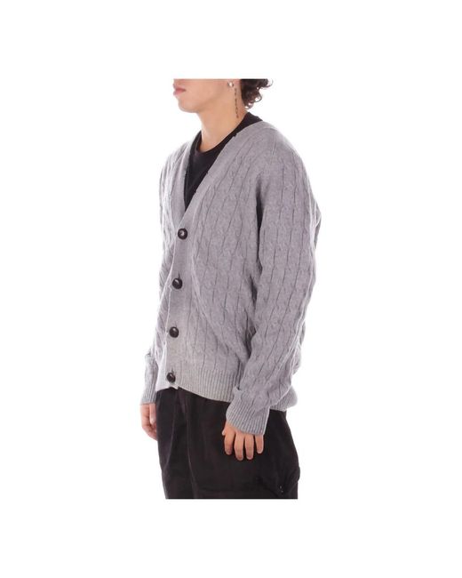 Amaranto Maglia Cardigan in het Gray voor heren