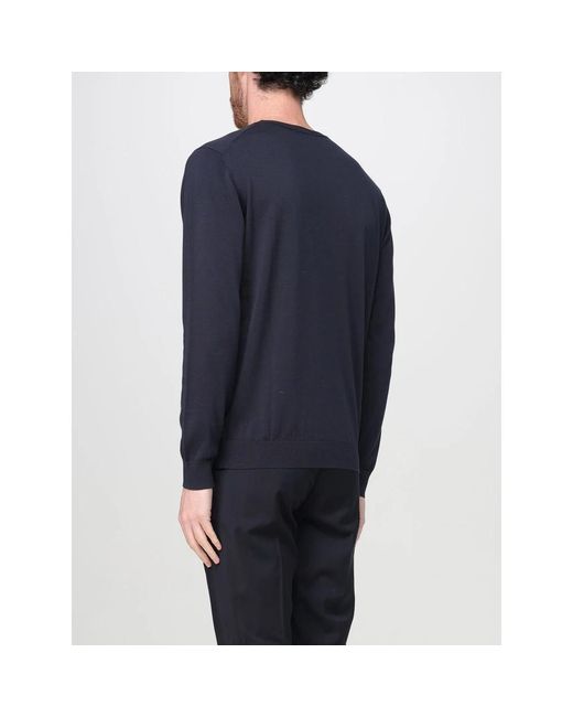 Drumohr Blue Round-Neck Knitwear for men