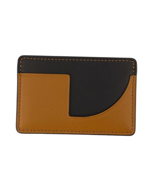 Patou Accessoires ,Veelkleurig ,Leer Leren Kaarthouder in het Brown