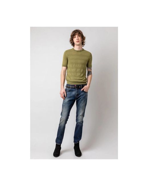 Gaelle Paris Blue Slim-Fit Jeans for men