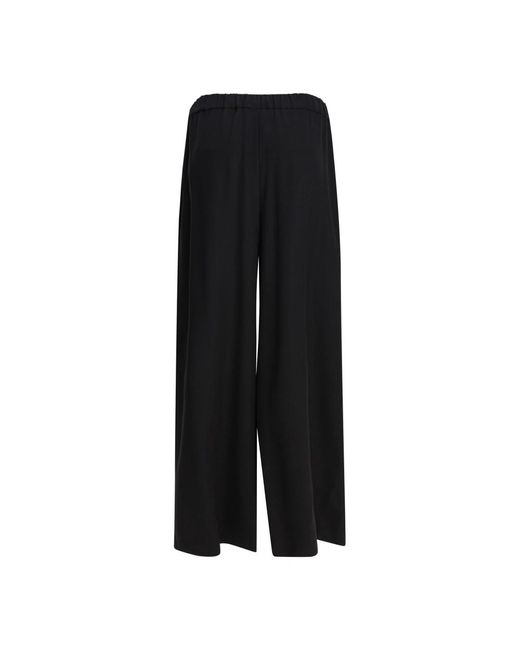 Max Mara Zwarte Zijden Broek Elegante Stijl in het Black