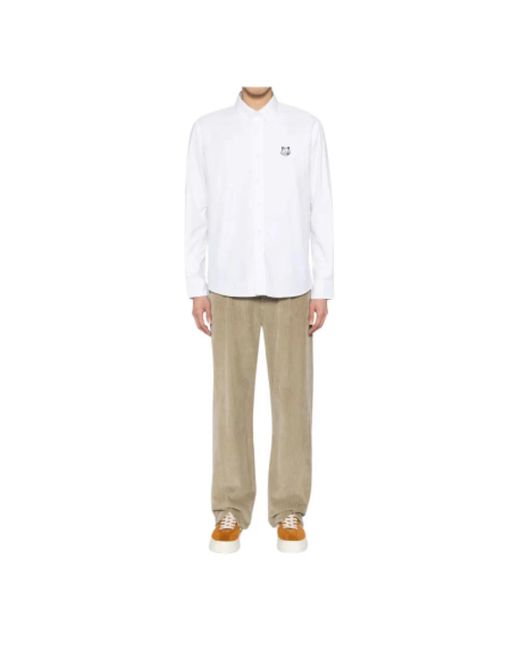 Maison Kitsuné White Casual Shirts for men