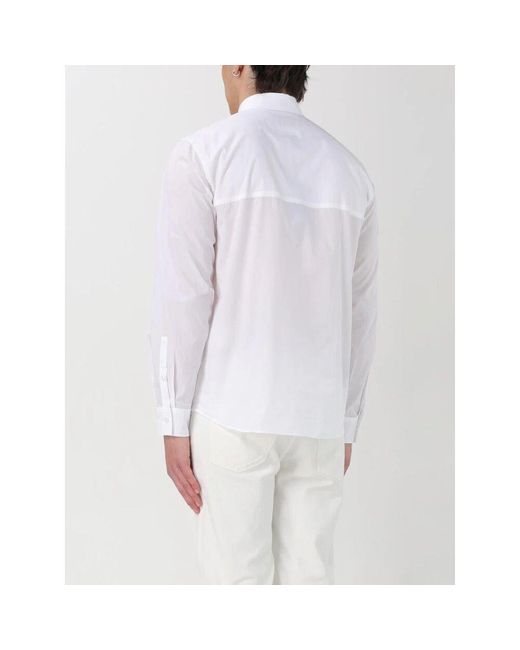 Versace Jeans Couture Weißes Baumwollhemd Stilvoller Moderner Mann in White für Herren