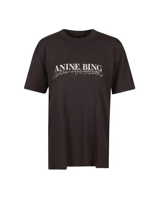 Anine Bing Black T-Shirts