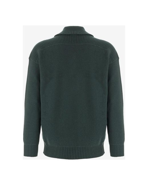 Round-Neck Knitwear Giorgio Armani de hombre de color Green