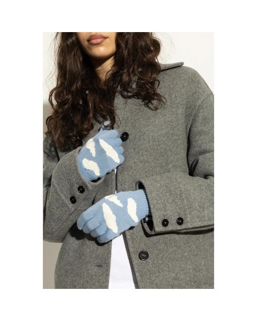 Gloves di Moschino in Blue