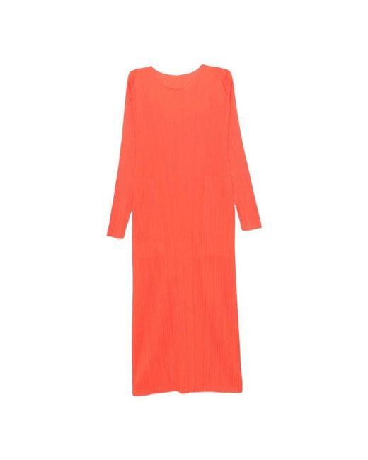 Issey Miyake Red Midi Dresses
