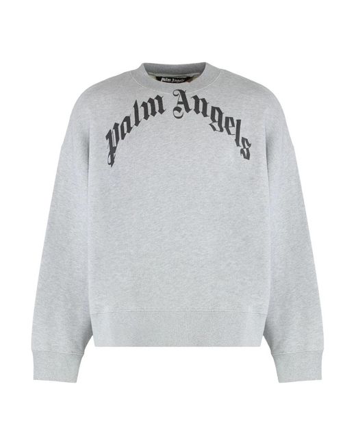Palm Angels Gray Sweatshirts for men