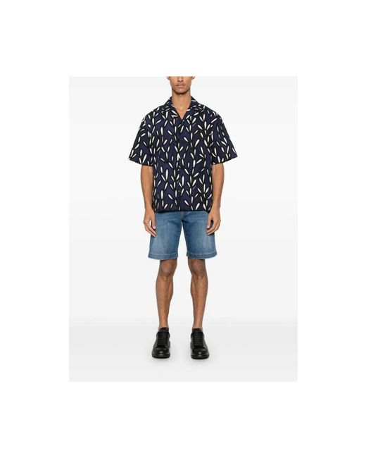 Jacob Cohen Blue Denim Shorts for men