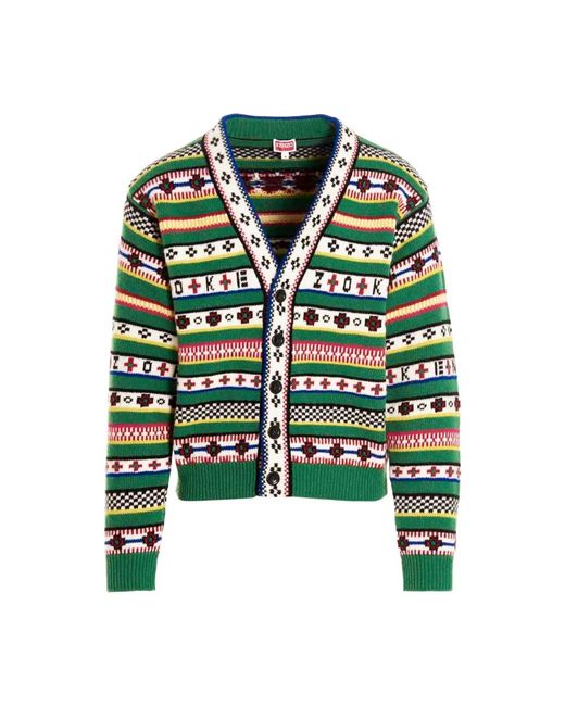 Cardigans KENZO de hombre de color Green