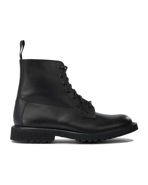 Tricker's Black Lace-Up Boots for men